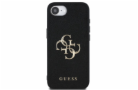 Guess PU Grained 4G Metal Logo Zadní Kryt pro iPhone 16e Černá Stylový zadní kryt Guess pro iPhone spojuje prémiovou ochranu s ikonickým módním designem. Ideální volba pro ty, kteří chtějí chránit te