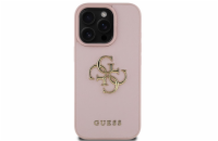 Guess PU Grained 4G Metal Logo Zadní Kryt pro iPhone 16 Pro Růžová Stylový zadní kryt Guess pro iPhone spojuje prémiovou ochranu s ikonickým módním designem. Ideální volba pro ty, kteří chtějí chráni