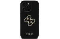 Guess PU Grained 4G Metal Logo Zadní Kryt pro iPhone 16 Pro Max Černá Stylový zadní kryt Guess pro iPhone spojuje prémiovou ochranu s ikonickým módním designem. Ideální volba pro ty, kteří chtějí chr