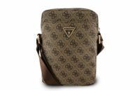 Guess PU 4G Triangle Logo Taška 8" Hnědá Kompaktní taška Guess s 4G motivem a trojúhelníkovým logem nabízí stylové řešení pro každodenní nošení. Ideální na drobnou elektroniku i doplňky. EAN: 3666339
