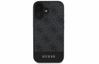 Guess PU 4G Stripe Zadní Kryt pro iPhone 16 Šedá Stylový zadní kryt Guess pro iPhone spojuje prémiovou ochranu s ikonickým módním designem. Ideální volba pro ty, kteří chtějí chránit telefon s elegan