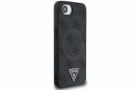 Guess PU 4G Strass Triangle Metal Logo Zadní Kryt pro iPhone 16e Černá Stylový zadní kryt Guess pro iPhone spojuje prémiovou ochranu s ikonickým módním designem. Ideální volba pro ty, kteří chtějí ch