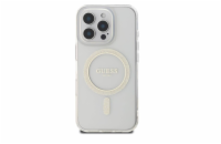 Guess IML Glitter Ring MagSafe Zadní Kryt pro iPhone 16 Pro Průhledná Stylový zadní kryt Guess pro iPhone spojuje prémiovou ochranu s ikonickým módním designem. Ideální volba pro ty, kteří chtějí chr