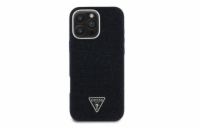 Guess Denim Triangle Logo MagSafe Zadní Kryt pro iPhone 16 Pro Černá Stylový zadní kryt Guess pro iPhone spojuje prémiovou ochranu s ikonickým módním designem. Ideální volba pro ty, kteří chtějí chrá
