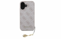 Guess 4G Charm Zadní Kryt pro iPhone 16 Tone on Tone Růžová Stylový zadní kryt Guess pro iPhone spojuje prémiovou ochranu s ikonickým módním designem. Ideální volba pro ty, kteří chtějí chránit telef