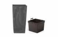 Květináč URBI SQUARE BETON EFFECT antracit 29,5cm