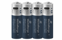 MediaRange nabíjecí USB-C Li-Ion baterie Mignon AA, 1,5V, 1400 mAh, 4ks