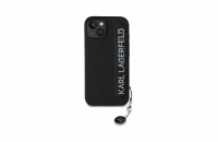 Karl Lagerfeld PU Saffiano Rhinestone Charm Zadní Kryt pro iPhone 15 Černá Luxusní zadní kryt Karl Lagerfeld pro iPhone spojuje elegantní vzhled s praktickou ochranou. Stylový doplněk pro každého mil