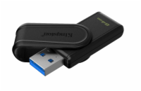 KINGSTON 64GB Portable USB 3.2 Gen 1 DataTraveler Exodia S (Black/Black)