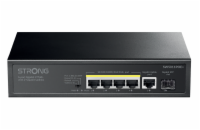 STRONG switch SW5011POE+/ 4x port Gigabit POE+/ 1x Ggabit Uplink port/ 1x Gigabit port SFP/ IEEE802.3af/at/ kovové šasi