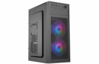 EUROCASE MidT ML N6-530B ARGB / bez zdroje / 2x USB 3.0  / USB-C / černá