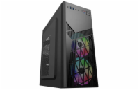 EUROCASE MidT ML N6-560B ARGB / bez zdroje / 2x USB 3.0 / USB-C / černá
