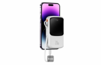 Powerbanka Baseus Qpow Pro 10000mAh, 20W, s kabelem Lightning bílá