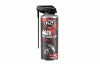Suché mazivo na řetězy motocyklů K2 ROAD DRY CHAIN LUBE 400ml