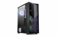 1stCOOL MONSTER EVO, skrinka ATX, 2x RGB ventilátor, USB3.0, čierna