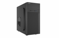 1stCOOL STEP  PREMIUM, skrinka mATX, USB-C, USB3.0, 2xUSB, 2x ventilátor, čierna