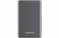 CANYON Power Bank PB-510, 10000 mAh Sim Magsage wireless, 20W, Dark grey