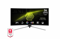 MSI/MAG 345CQR/34"/VA/wQHD/180Hz/1ms/Black/2R