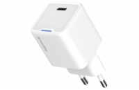 COLORWAY 1x USB-C/ síťová nabíječka/ GaN/ PD/ PPS/ 30W/ Bílá