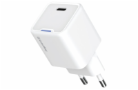 COLORWAY 1x USB-C/ síťová nabíječka/ GaN/ PD/ PPS/ 25W/ Bílá