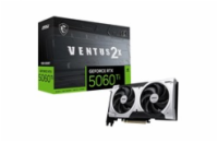 MSI VGA NVIDIA GeForce RTX 5060 Ti 8G VENTUS 2X PLUS, RTX 5060 Ti, 8GB GDDR7, 3xDP, 1xHDMI