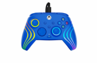 Turtle Beach Afterglow Wave, RGB herní ovladač pro XBOX Series X/S, XBOX One, PC, modrá