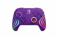 PDP Afterglow Wave Wireless Controller, bezdrátový herní ovladač pro Nintendo Switch, fialový