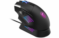 MSI herní myš VERSA PRO Wireless + Mouse Dock PRO/ bezdrátová/ 26.000 dpi/ 2,4GHz/ BT5.3/ USB/ RGB/ 15 tlačítek