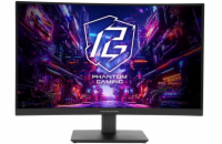 Phantom Gaming by Asrock monitor zakřivený PG27QRT1B 27"/VA/2560x1440/180Hz/300cd/m2/1ms/HDMI/DP/speaker