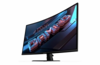 GIGABYTE LCD - 32" Gaming monitor GS32QCA, Prohnutý VA 1500R, 2560x1440 QHD, 180Hz, 3500:1, 250cd/m2, 1ms, 2xHDMI, 1xDP
