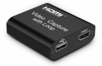 PremiumCord HDMI capture/grabber pro záznam Video/Audio signálu do počítače, HDMI výstup