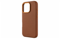Kožený zadní kryt FIXED MagLeather s podporou MagSafe pro Apple iPhone 16 Pro, hnědý