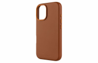 Kožený zadní kryt FIXED MagLeather s podporou MagSafe pro Apple iPhone 16, hnědý