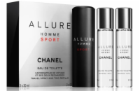 Chanel Allure Homme Sport EdT 3x20 ml Pro muže plnitelný flakón