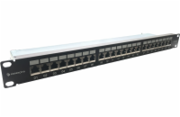 Conexpro 19" patch panel STP, CAT6A, 24 portů, 1U
