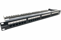 Conexpro 19" patch panel UTP, CAT6A, 24 portů, 1U