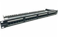 Conexpro 19" patch panel UTP, CAT5E, 24 portů, 1U