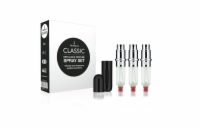 Travalo Classic HD dárková sada Black (plnitelný rozprašovač parfémů 3 x 5 ml + pouzdro)
