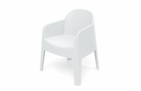 Židle zahradní MILANE 680x600x805mm - bílá