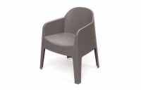 Židle zahradní MILANE 680x600x805mm - zemitě hnědá