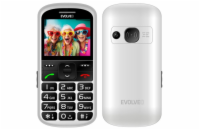 EVOLVEO EasyPhone XS, mobilní telefon pro seniory, bílý