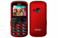 EVOLVEO EasyPhone XS, mobilní telefon pro seniory, červený