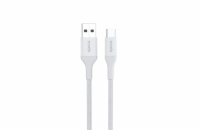 Epico Braided Cable 1,2m USB-C to USB-A - bílá