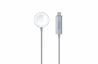 Epico USB-C Charger Apple Watch 1,2m - stříbrná