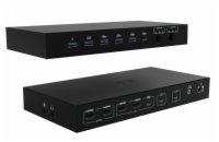 i-tec USB-C KVM Docking station for 3 Hosts, Dual Display, 2x Power Delivery (1x 92W/2x 65W)