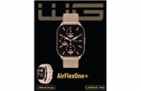 WG - Chytré hodinky WG AirFlexOne+, dámské, 2x řemínek, zlatá