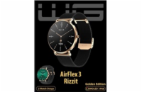 WG - Chytré hodinky WG AirFlex3 Rizz It, dámské, 2x řemínek, zlatá