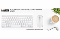 WG - Bluetooth klávesnice s myší, bílá