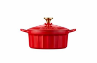 BUYDEEM Enameled Cast Iron Dutch Oven CP521-KR 2,9L, model CP521, color Koi Red 
