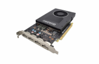 Dell NVIDIA Quadro P2200 5GB Profesionální grafická karta (od Dell) NVIDIA Quadro P2200 s 5GB DDR5 pamětí a 160bit sběrnicí nabízí vysoký výkon pro CAD, grafiku a 3D aplikace. Výstupy 4x DisplayPort 